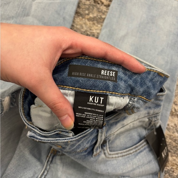 KUT From The Kloth High Rise Reese Ankle Straight Leg Jeans Sz 6 NWT | KUT Jean- - Picture 5 of 13